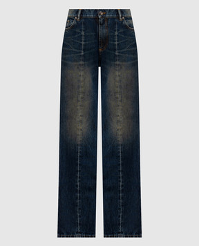 Versace Сині джинси з вінтажним ефектом 10245291A17707