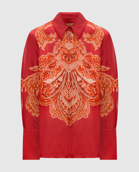 Momoni Красная блуза NINA из шелка MOSH005MO02