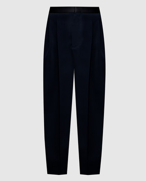 Bottega Veneta Синие брюки из шерсти 857717V6DH0