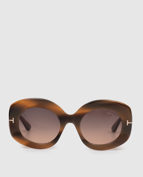 Tom Ford Коричневые солнцезащитные очки CLAUDETTE FT1346