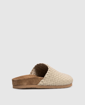 Dragon Кожаные мюли цвета хаки DGS65110