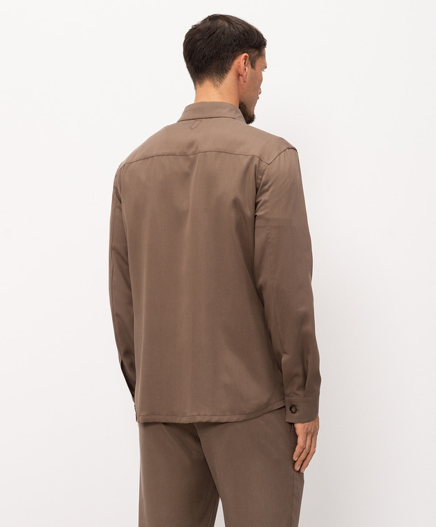 Canali Коричнева сорочка AE0557431019 зображення 4
