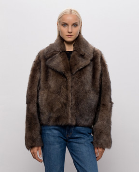 Babe Pay Pls Коричневая дубленка 2327TOSCANA
