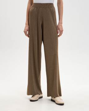 Fabiana Filippi Коричневые брюки с цепочкой PAD276F336M121