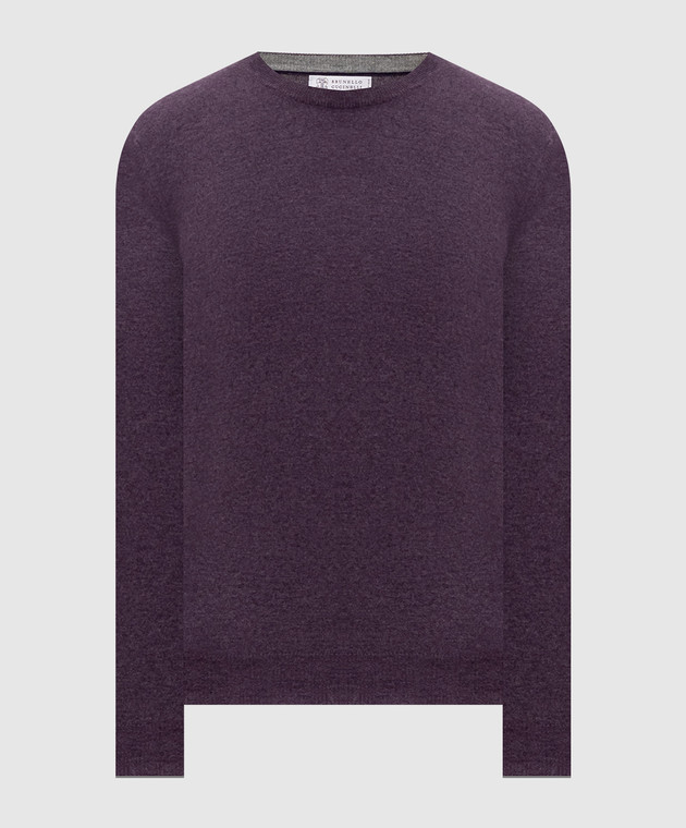 Brunello Cucinelli Фіолетовий джемпер з кашеміру M2200100