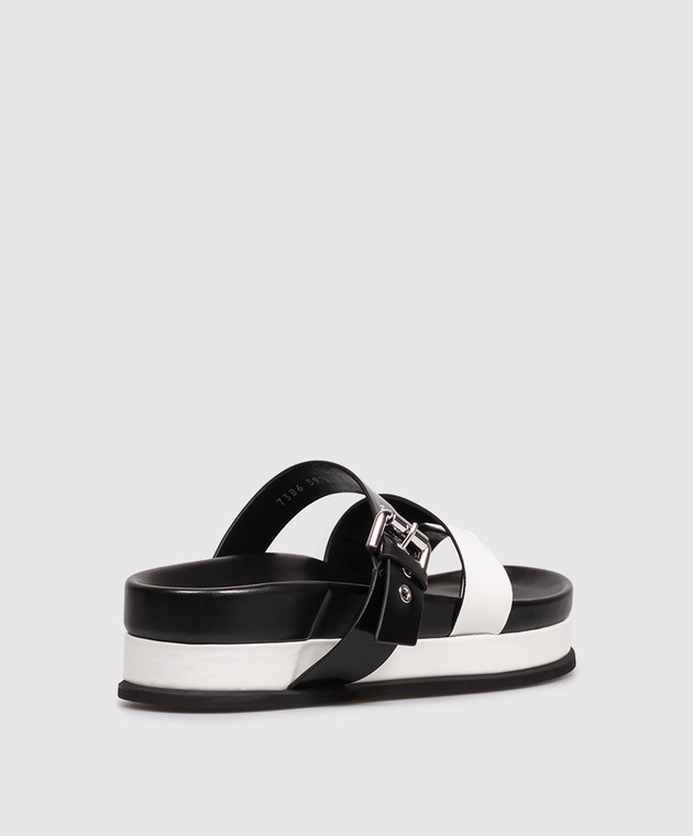 Premiata Шкіряні глянцеві шльопанці M7386 зображення 3