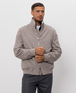 Brunello Cucinelli Серая куртка из шерсти MV4676379