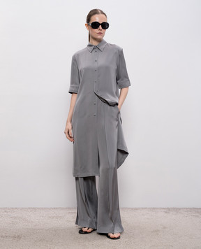 Jil Sander Сірі штани з розрізами J02KA0180J65022