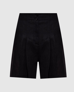 Twinset Чорні шорти з льоном 261TF2026