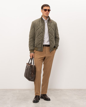 Canali Куртка цвета хаки SG03522O41122