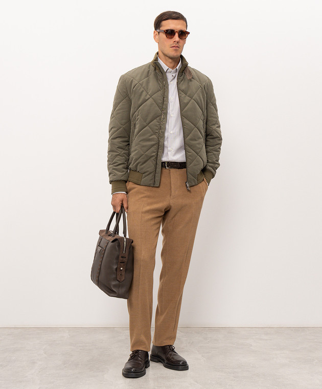 Canali Коричневые вельветовые брюки AX06209E0000020 изображение 2