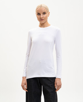 Brunello Cucinelli Белый лонгслив с цепочкой мониль MPT18B0107