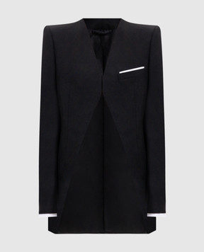 Tom Ford Черный жакет из шерсти и шелка GI3084FAX1746