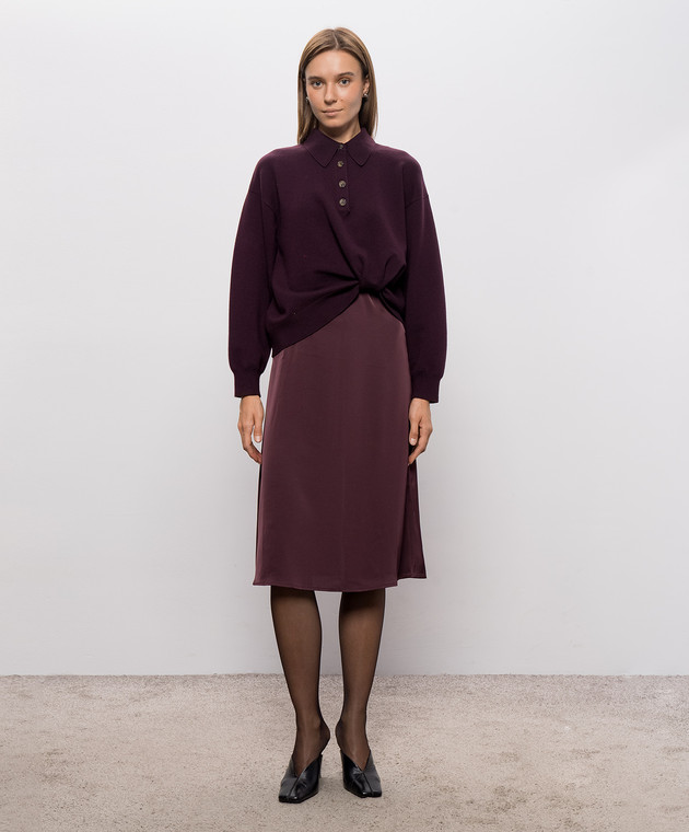 3.1 Phillip Lim Фиолетовое платье-поло F26170649UMC изображение 3