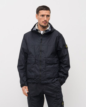 Stone Island Синяя ветровка с логотипом L1S154100004S0A21