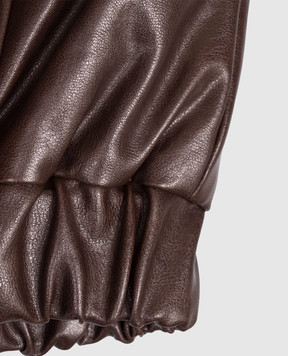 Maison Margiela MM6 Дитяча коричнева куртка M61045MM08L