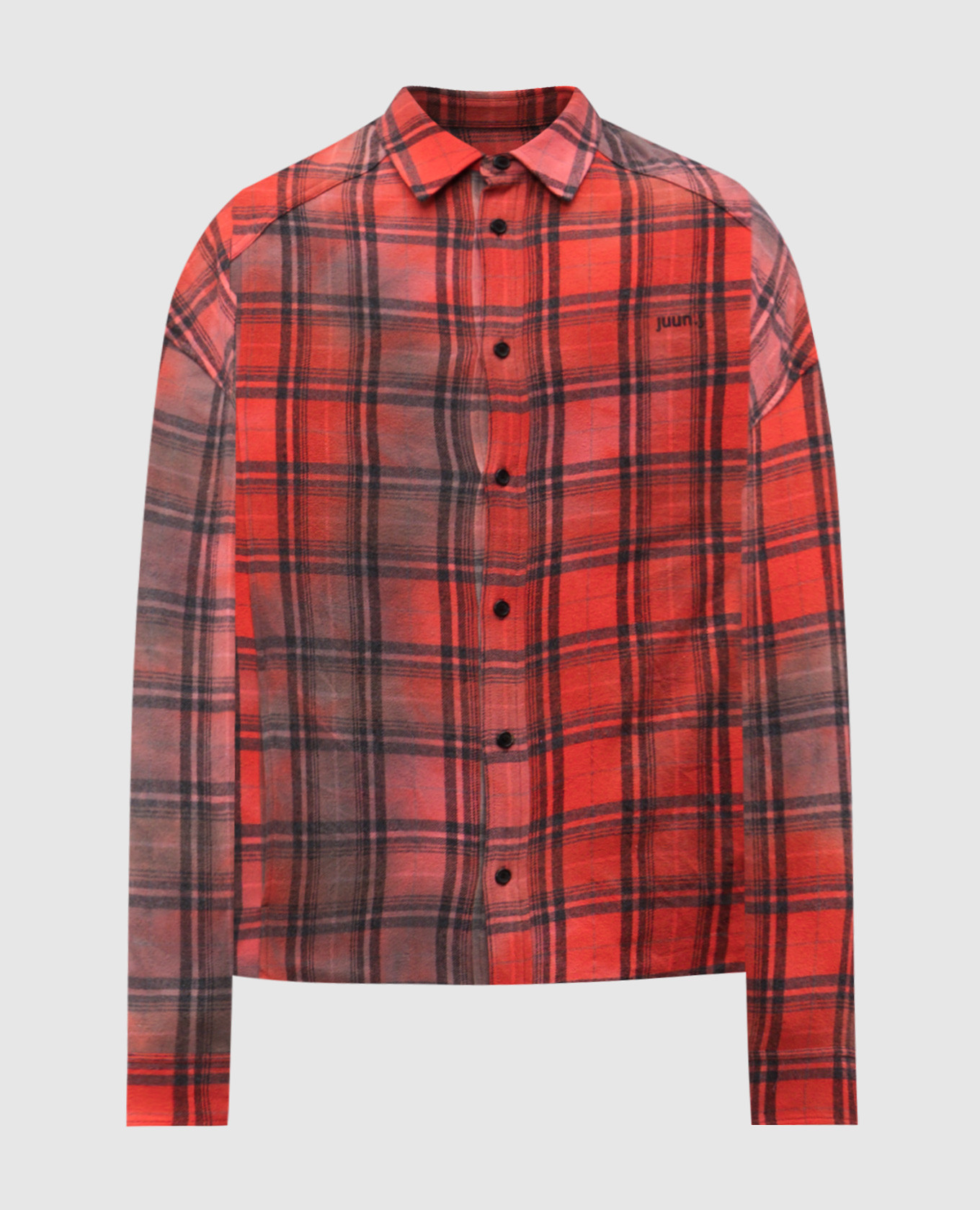 Red checkered shirt Juun.j