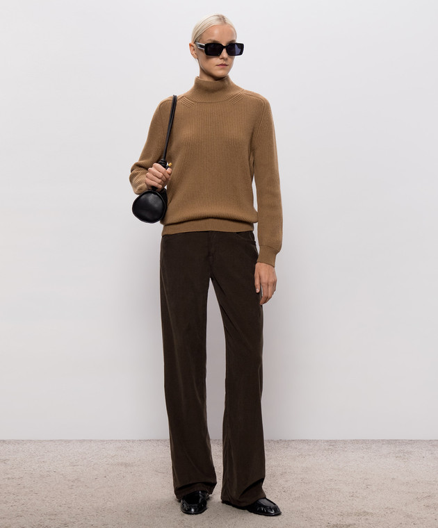 Dondup Коричневый свитер Dolcevita DT458M00988D002 изображение 2
