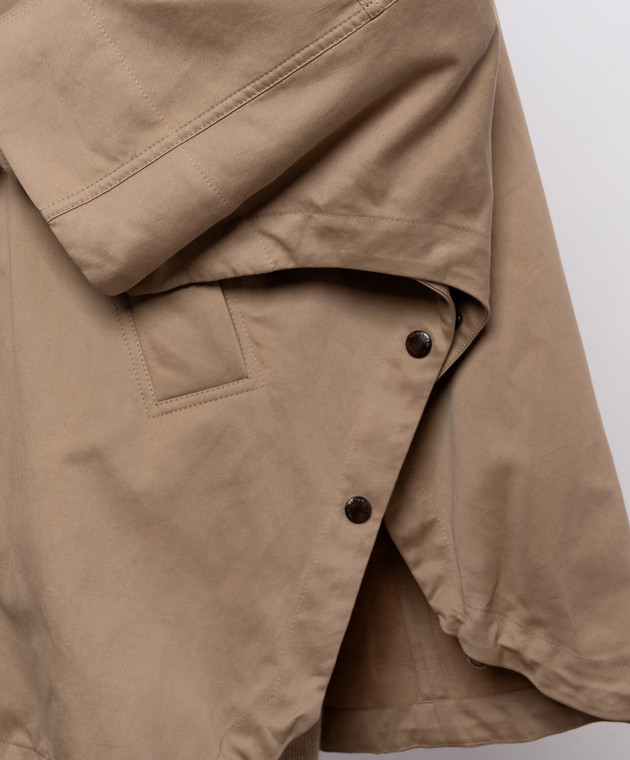 Brunello Cucinelli Бежева куртка з льоном ML5977575P зображення 5