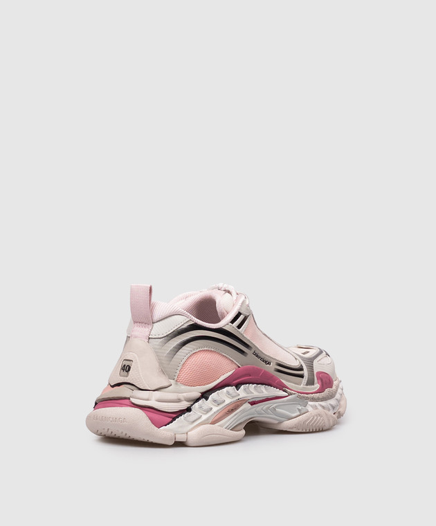 Balenciaga Розовые кроссовки Triple S.2 с эффектом градиента 865851WTR2G изображение 3