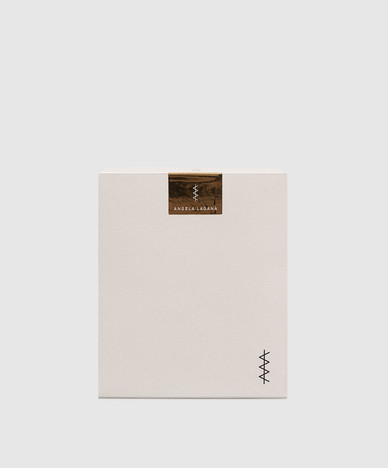 Массажная свеча в стеклянном подсвечнике с подставкой