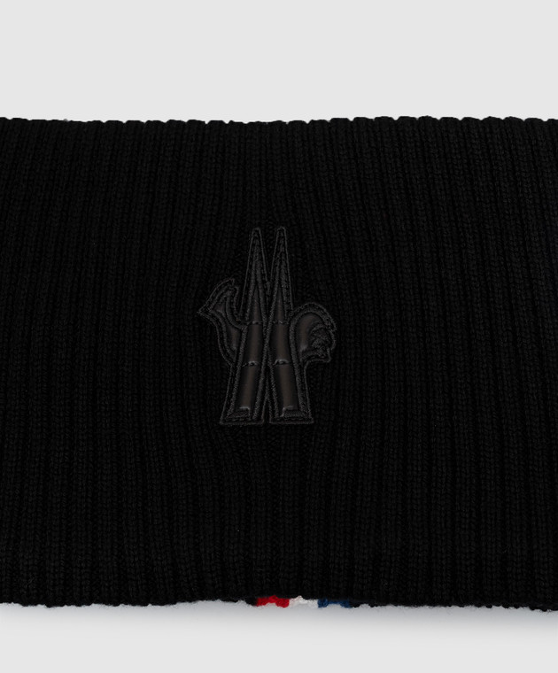 Moncler Grenoble Чорна пов'язка з вовни L20983B00002M1131 зображення 4