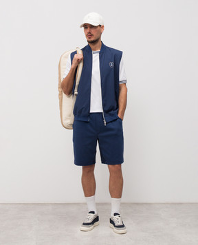 Brunello Cucinelli Белая футболка с принтом эмблемы M0B131386T