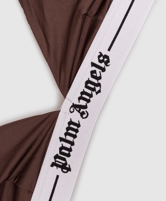 Palm Angels Коричневий бралет з логотипом PLA1UWTP06SI зображення 3