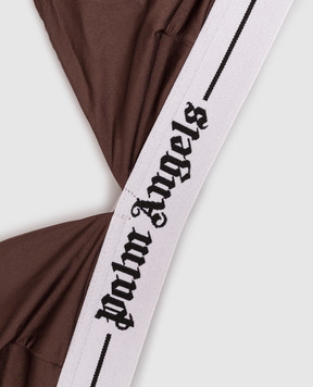 Palm Angels Коричневый бралет с логотипом PLA1UWTP06SI