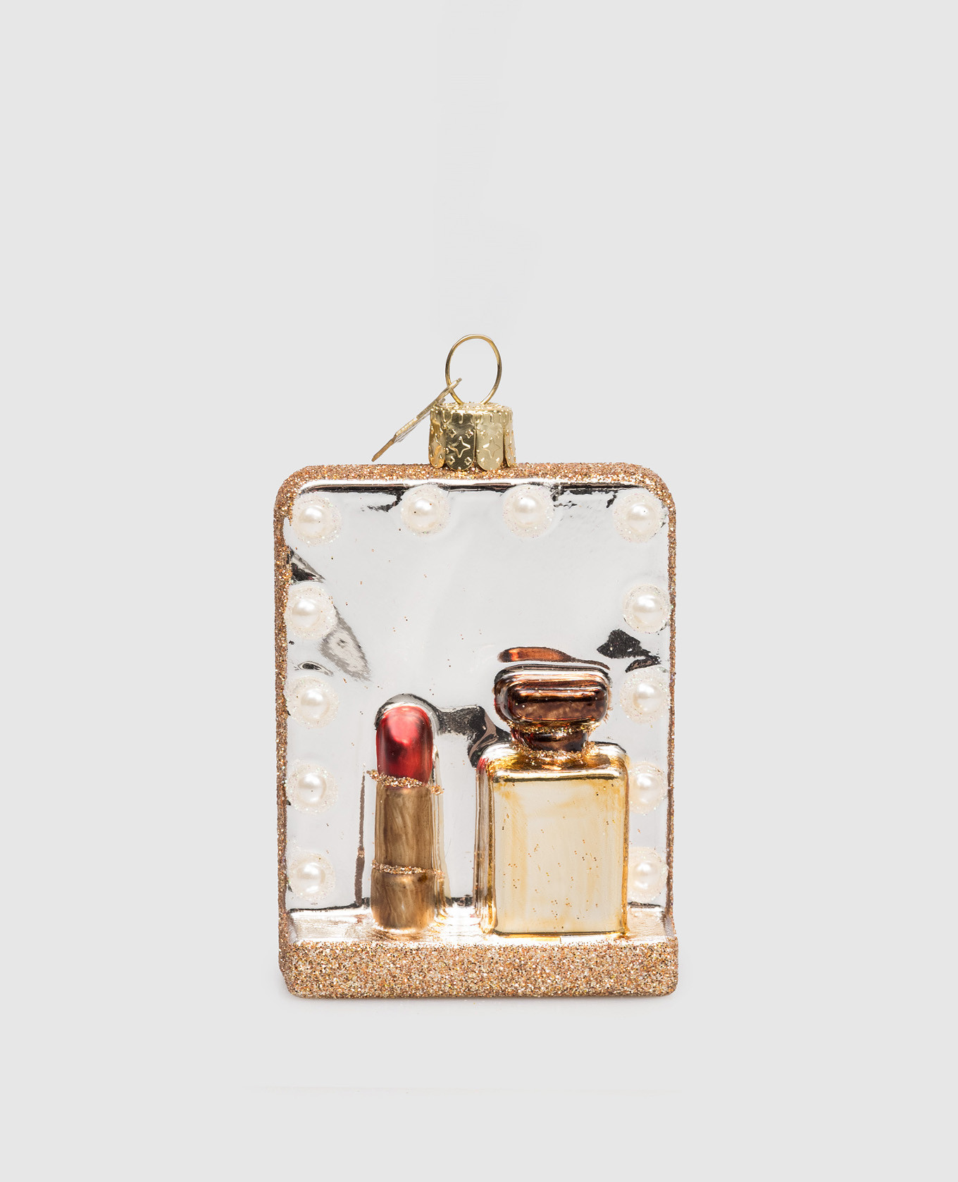 

Елочная игрушка Mirror With Lights, Золотистый, Елочные украшения