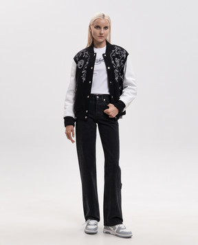Off-White Белая футболка с вышивкой логотипа 2FA00411T