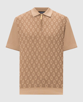 Stefano Ricci Коричневе поло з шовком K414015P31F26166