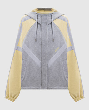 The Attico Сіра меланжева спортивна куртка 260WCB00110JJF007AA