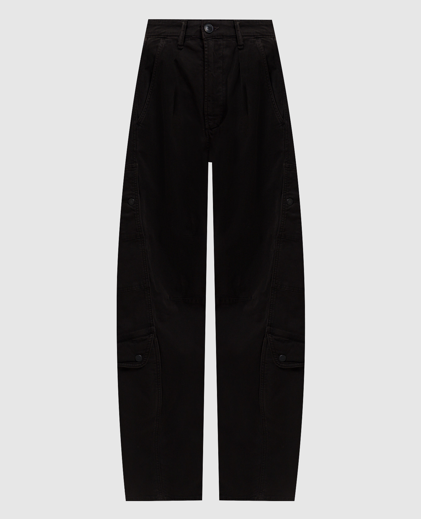 

Коричневые джинсы карго Carob, Коричневый, Широкие джинсы