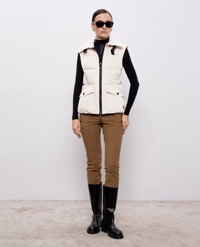 Moncler Grenoble Білий пуховий жилет Hallaine K20981A000225988K