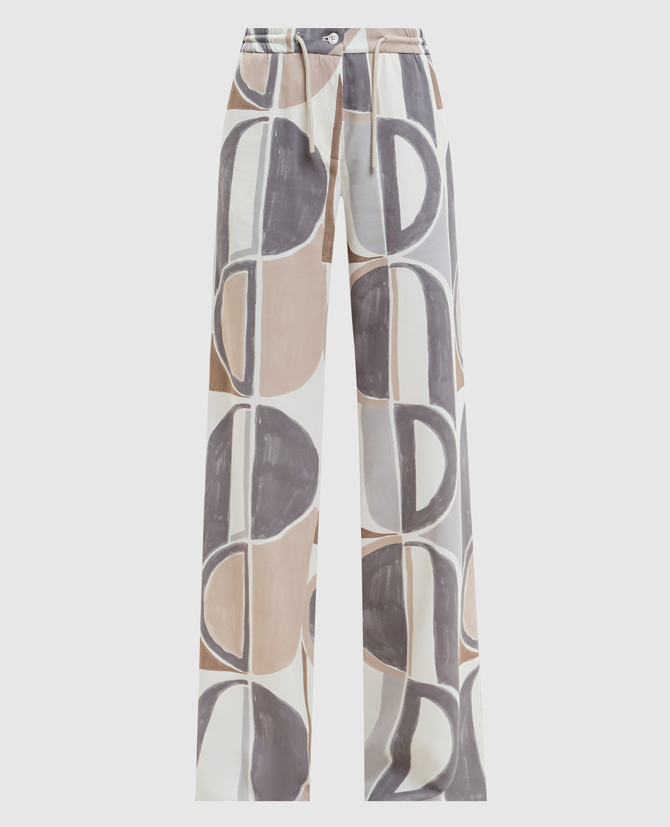 

Брюки из шелка Fency, Разноцветный, Прямые брюки