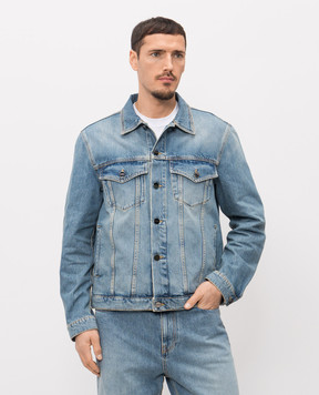 Iceberg Блакитна джинсова сорочка з нашивкою логотипа O0500273