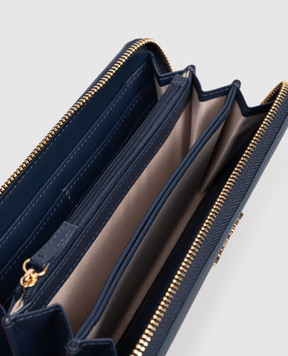 Twinset Синій гаманець з металевим логотипом 261TH7011