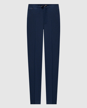 Stefano Ricci Синие брюки из шерсти M1T6100040W0005U