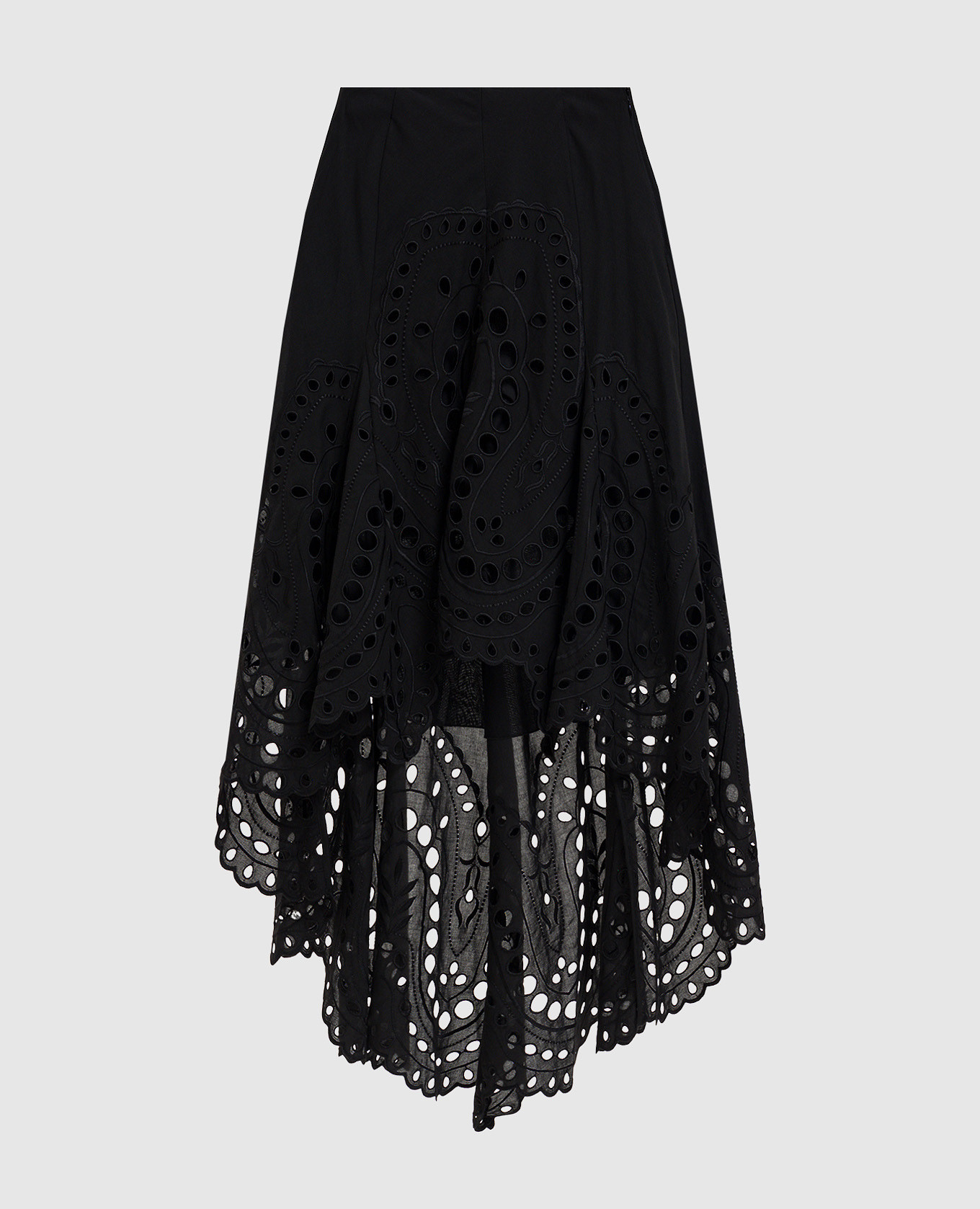 Черная ассиметричная юбка Finn