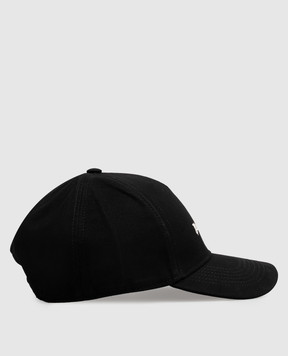 Palm Angels Чорна кепка з вишивкою логотипа PAMLB001FB001m