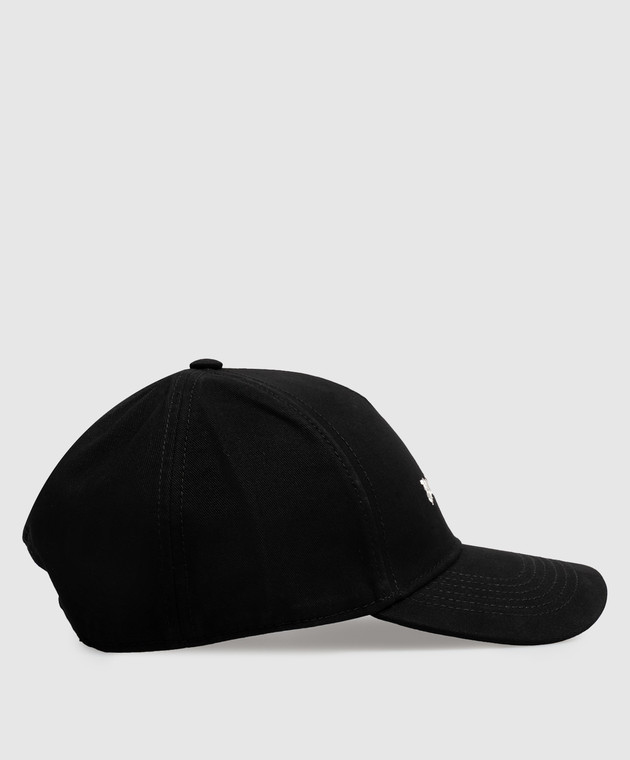 Palm Angels Чорна кепка з вишивкою логотипа PAMLB001FB001m зображення 3