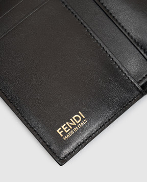 Fendi Черный кожаный портмоне FF 8M0584B08E