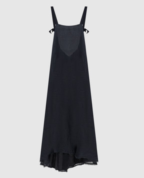 Marc Le Bihan Синя сукня з рамі з відкритою спиною 2131