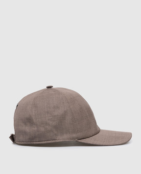 CAPOBIANCO Коричнева кепка з вовни 20MC1UN00