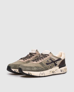 Premiata Комбинированные кроссовки MICK цвета хаки MICK