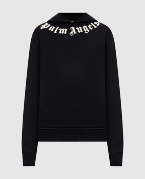 Palm Angels Черные худи с принтом логотипа PAMBB003FL001w