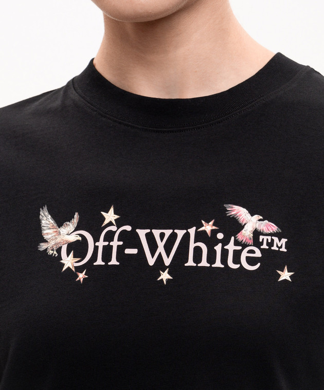 Off-White Чорна футболка Dream Arrow 29A00302T зображення 5