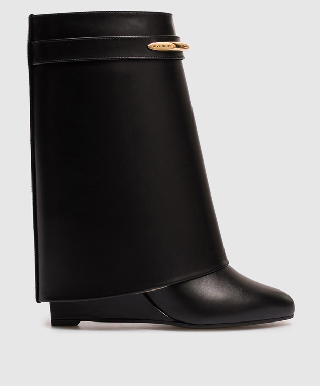 Givenchy Чорні шкіряні чоботи Shark Pinch BE605LE1J7