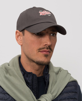 Woolrich Сіра кепка з нашивкою логотипа CFWOAC2035MRUT3745